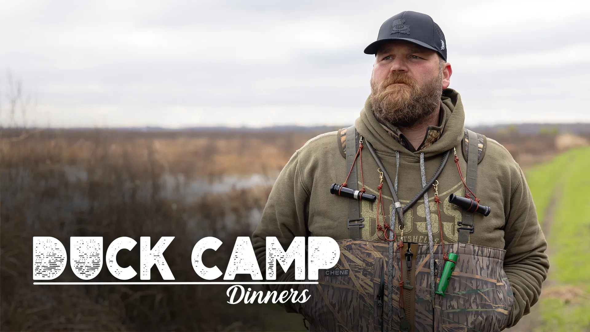 Duck Camp Dinners “Award winning black belly tree duck lasagna” S3E6 March 23 2026 on OUTD