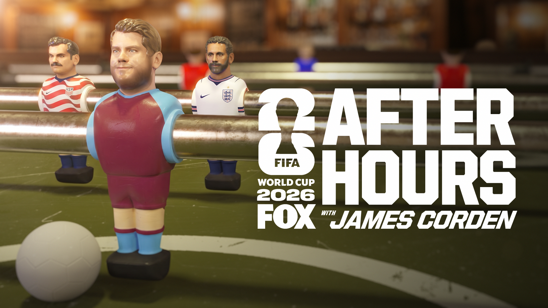 FIFA World Cup On FOX After Hours With James Corden June 13 2026 on FOX 1 FIFA World Cup On FOX After Hours With James Corden June 13 2026 on FOX