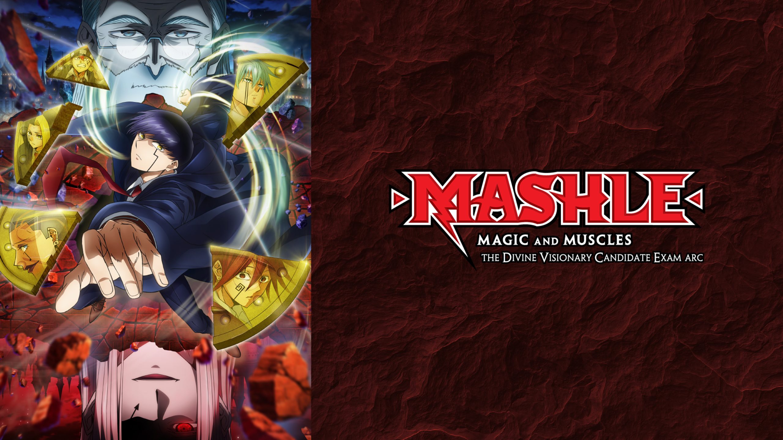 Mashle: Magic and Muscles The Divine Visionary Candidate Exam Arc “Mash Burnedead and the Tall Tower” S2E8 January 4 2026 on Cartoon Network