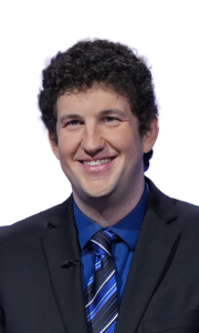 Jeopardy! Masters Game 1 - Amy Schneider v Matt Amodio v Andrew He - May 8 2023 on ABC 3 Matt Amodio