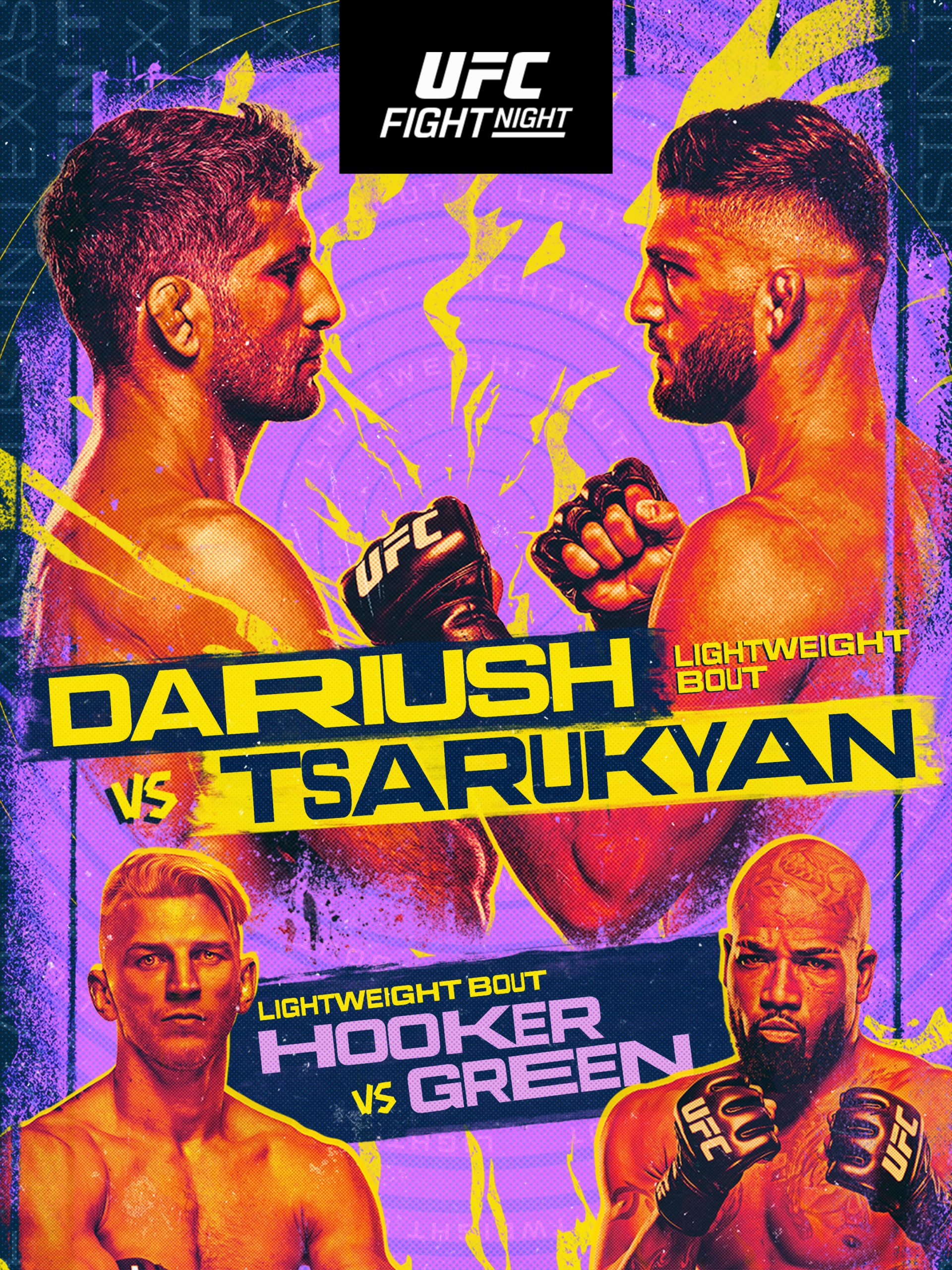 UFC Fight Night: Dariush vs. Tsarukyan  December 2 2023 on ESPN