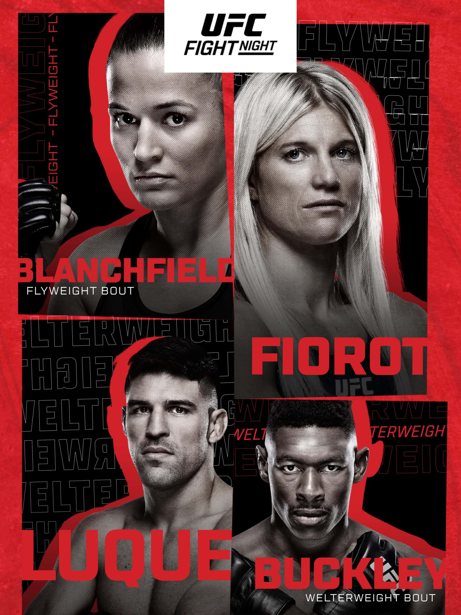UFC Fight Night: Blanchfield vs. Fiorot March 30 2024 on ESPN 1 UFC Fight Night: Blanchfield vs. Fiorot March 30 2024 on ESPN
