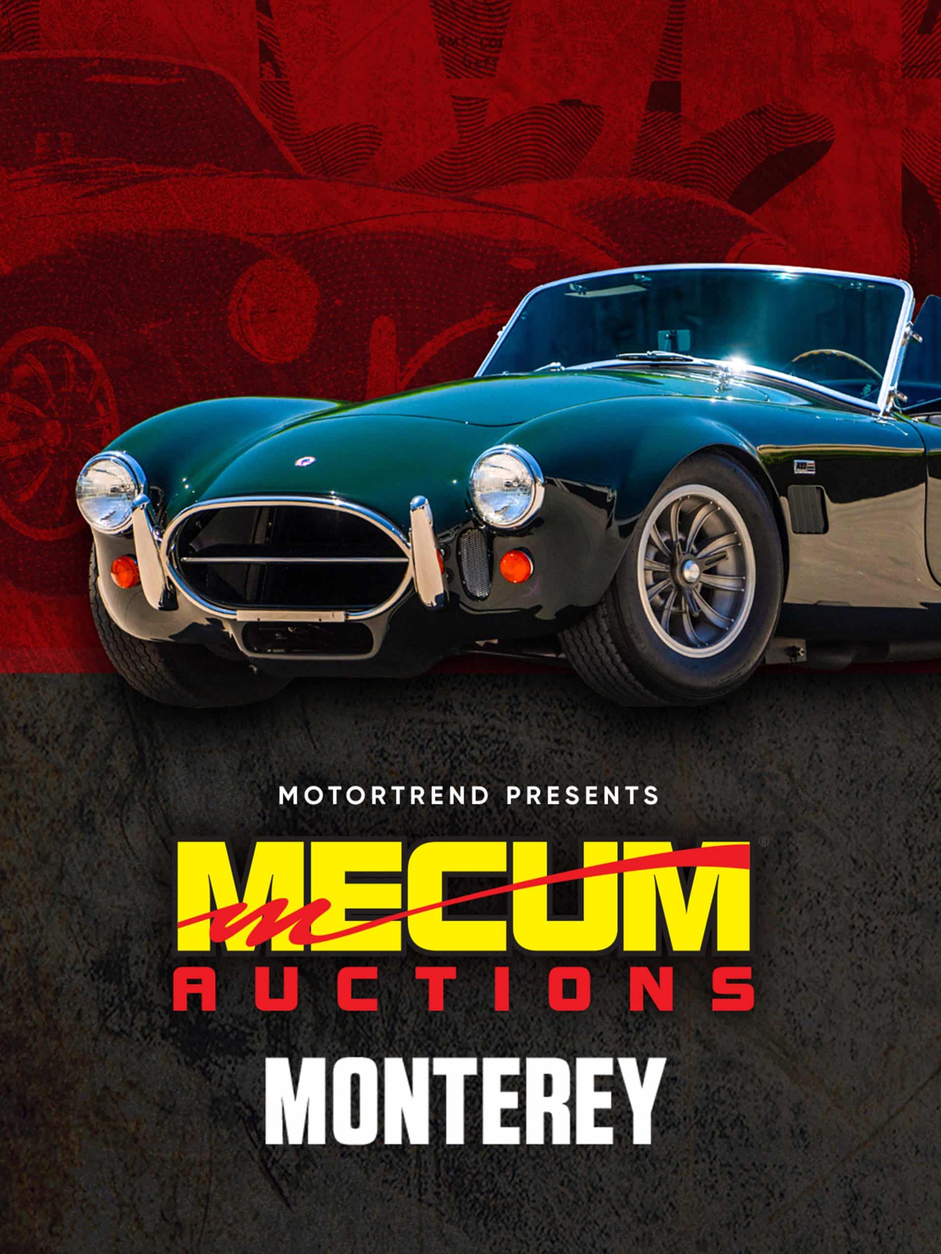 Mecum Auto Auctions Monterey 2024 “Monterey, Calif.” E3 August 17 2024 on Discovery