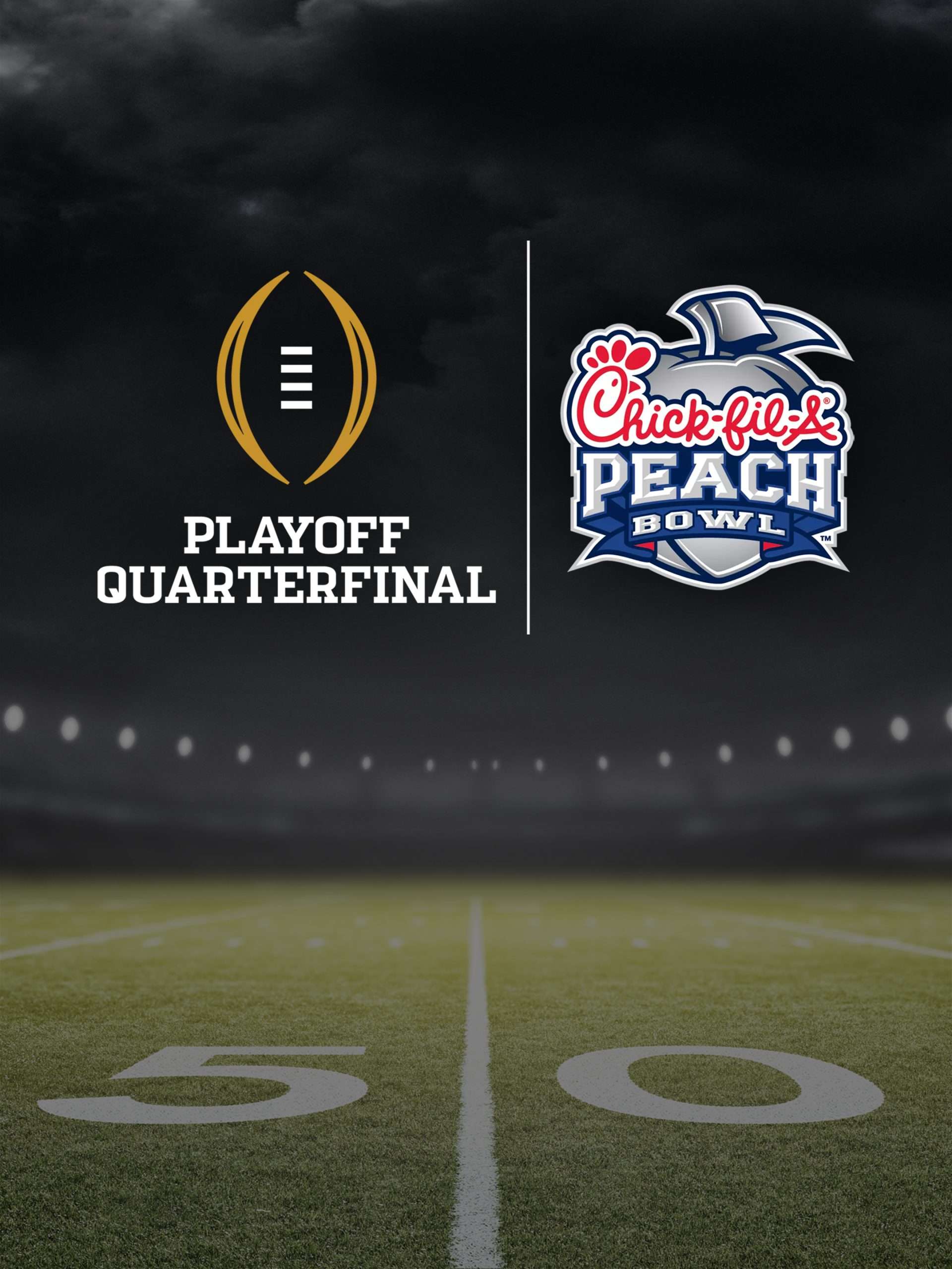 Playoff Quarterfinal at the Chick-Fil-A Peach Bowl “Texas vs. Arizona State” January 1 2025 on ESPN